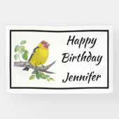 Benutzerdefinierter Name Text Wasserfarbe Scharlac Banner (Horizontal)