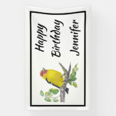 Benutzerdefinierter Name Text Wasserfarbe Scharlac Banner (Vertikal)