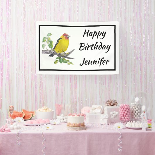Benutzerdefinierter Name Text Wasserfarbe Scharlac Banner (Party)