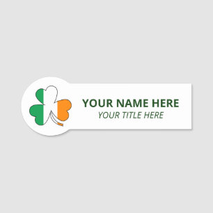Benutzerdefinierter Name & Titel St Patrick's Day  Namensschild