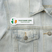 Benutzerdefinierter Name & Titel St Patrick's Day  Namensschild (Beispiel)