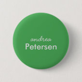 Benutzerdefinierter Name trendig modern minimalist Button (Vorderseite)