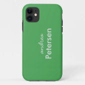 Benutzerdefinierter Name trendig modern minimalist Case-Mate iPhone Hülle (Rückseite)