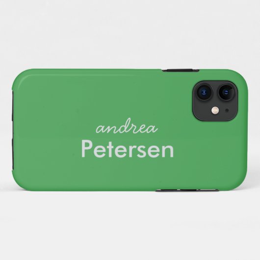 Benutzerdefinierter Name trendig modern minimalist Case-Mate iPhone Hülle (Rückseite (Horizontal))