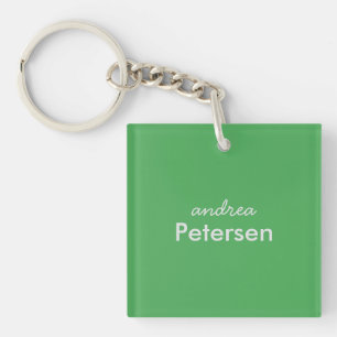 Benutzerdefinierter Name trendig modern minimalist Schlüsselanhänger