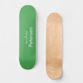 Benutzerdefinierter Name trendig modern minimalist Skateboard (Vorderseite)