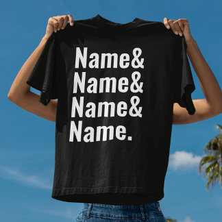 Benutzerdefinierter Name & Typografie Personalisi T-Shirt
