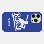 Benutzerdefinierter Name und Farb-Baseball iPhone Hülle (Rückseite (Horizontal))