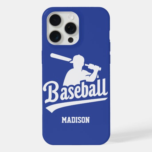 Benutzerdefinierter Name und Farb-Baseball iPhone Hülle (Rückseite)