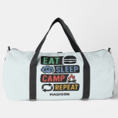 Benutzerdefinierter Name und Farbe Camping Duffle Bag (Vorderseite)