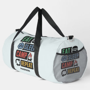 Benutzerdefinierter Name und Farbe Camping Duffle Bag