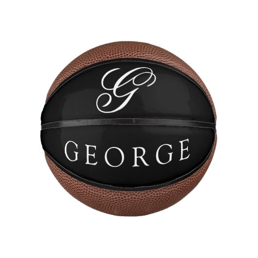 Benutzerdefinierter Name und Farbe Mini Basketball (Vorderseite)