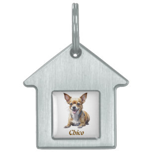 Benutzerdefinierter Name und Foto Chihuahua, Haust Tiermarke