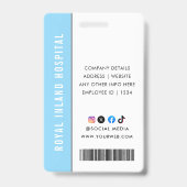 Benutzerdefinierter Name und Foto | ID-Card-Abzeic Ausweis (Rückseite)