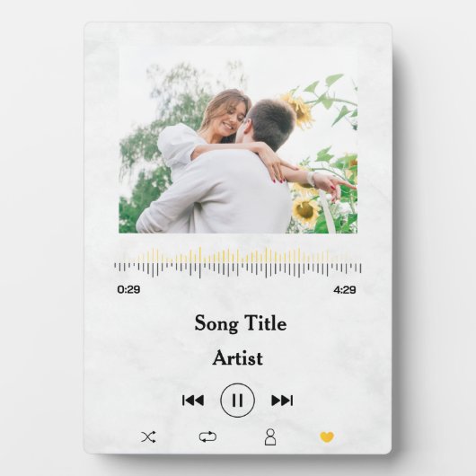 Benutzerdefinierter Name und Foto-Liebe für das Pa Fotoplatte (Vorderseite)