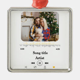 Benutzerdefinierter Name und Foto-Liebe für das Pa Ornament Aus Metall