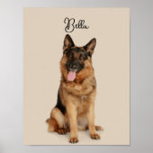 Benutzerdefinierter Name und Foto-Poster | Moderne Poster (Vorne)