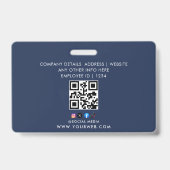 Benutzerdefinierter Name und Foto | Sicherheitsaus Ausweis (Rückseite)