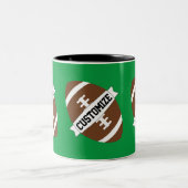 Benutzerdefinierter Name und Hintergrundfarbe des  Zweifarbige Tasse (Mittel)