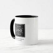 Benutzerdefinierter Name und Logo für schwarze Unt Tasse (Vorderseite Links)