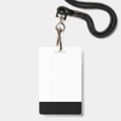 Benutzerdefinierter Name und Markenlogo Geschäft Ausweis (Rückseite mit Lanyard)