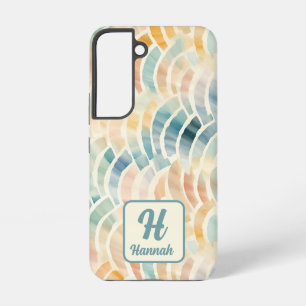 Benutzerdefinierter Name und monogrammiertes Wasse Samsung Galaxy Hülle
