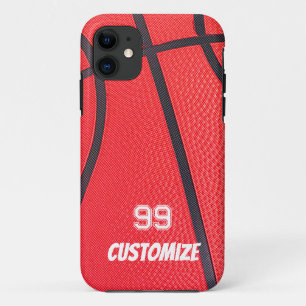Benutzerdefinierter Name und Nummer Basketball Case-Mate iPhone Hülle