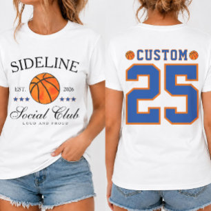 Benutzerdefinierter Name und Nummer Basketball-Mut T-Shirt