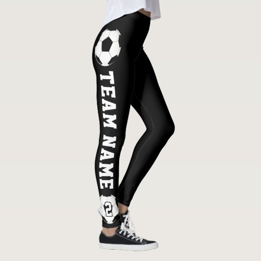 Benutzerdefinierter Name und Nummer des Teams für  Leggings (Rechts)