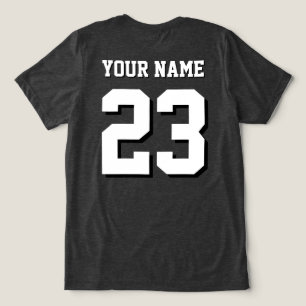 Benutzerdefinierter Name und Nummer Jersey Sport Tri-Blend Shirt