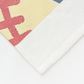 Benutzerdefinierter Name und Nummer-Softball-Throw Fleecedecke (Ecke)