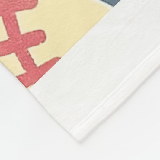 Benutzerdefinierter Name und Nummer-Softball-Throw Fleecedecke (Ecke)