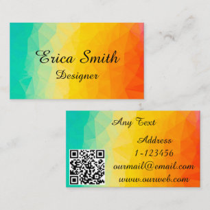 Benutzerdefinierter Name und professioneller QR-Co Visitenkarte