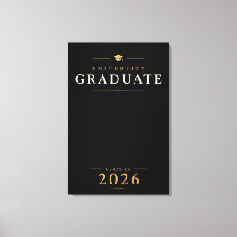 Benutzerdefinierter Name Universitätsabschluss 202 Leinwanddruck