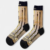 Benutzerdefinierter Name Venedig (Venise) Vintage Socken (Linkes Detail)