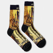 Benutzerdefinierter Name Venedig (Venise) Vintage Socken (Rechts)