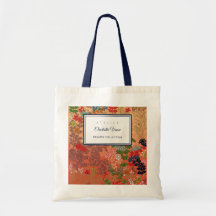 Benutzerdefinierter Name Vintage Japanische Blumen