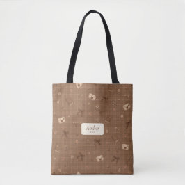 Benutzerdefinierter Name Vintage Süße Buchleser Ge Tasche