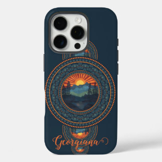 Benutzerdefinierter Name Vintage Wilderness Orname iPhone 16 Pro Hülle