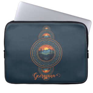 Benutzerdefinierter Name Vintage-Wilderness-Orname Laptopschutzhülle