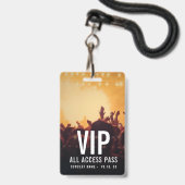 Benutzerdefinierter Name VIP All Access Pass Konze Ausweis (Vorderseite mit Lanyard)
