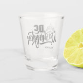 Benutzerdefinierter Name Washington DC Schnapsglas (Rückseite)