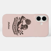 Benutzerdefinierter Name Wasserball Case-Mate iPhone Hülle (Rückseite (Horizontal))