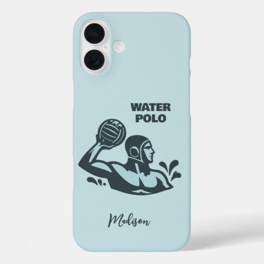 Benutzerdefinierter Name Wasserball Case-Mate iPhone Hülle (Rückseite)