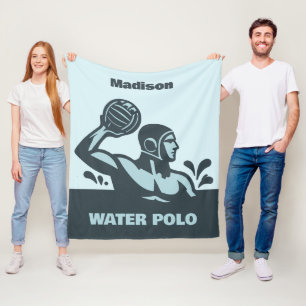 Benutzerdefinierter Name Wasserball Fleecedecke