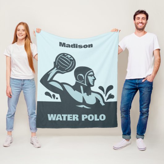 Benutzerdefinierter Name Wasserball Fleecedecke (Beispiel)
