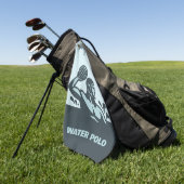 Benutzerdefinierter Name Wasserball Golfhandtuch (Gras)