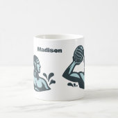 Benutzerdefinierter Name Wasserball Kaffeetasse (Mittel)