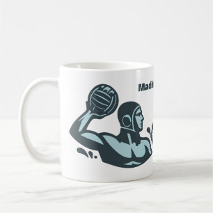 Benutzerdefinierter Name Wasserball Kaffeetasse