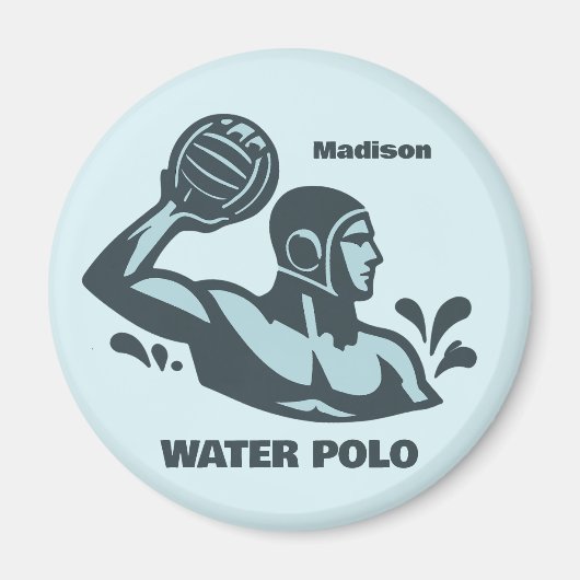 Benutzerdefinierter Name Wasserball Magnet (Vorne)